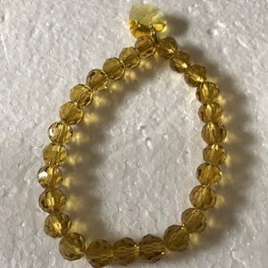 Faced glass beads